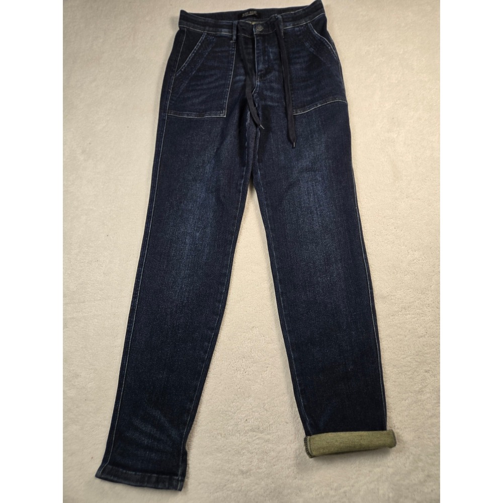 Judy Blue Los Angeles Jogger Jeans Dark Wash Drawstring Stretch Denim 5/27